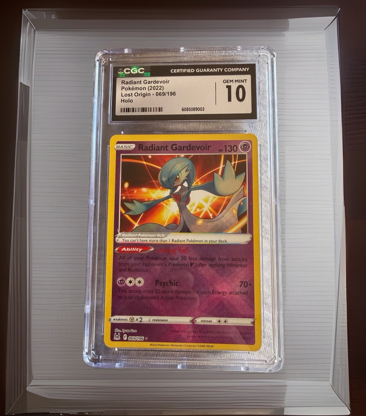 Pokemon Swsh11: Lost Origin Radiant Gardevoir Holo Card 069/196 Gem Mint 10 Pokemon Swsh11: Lost Origin Radiant Gardevoir Holo Card 069/196 Gem Mint 10