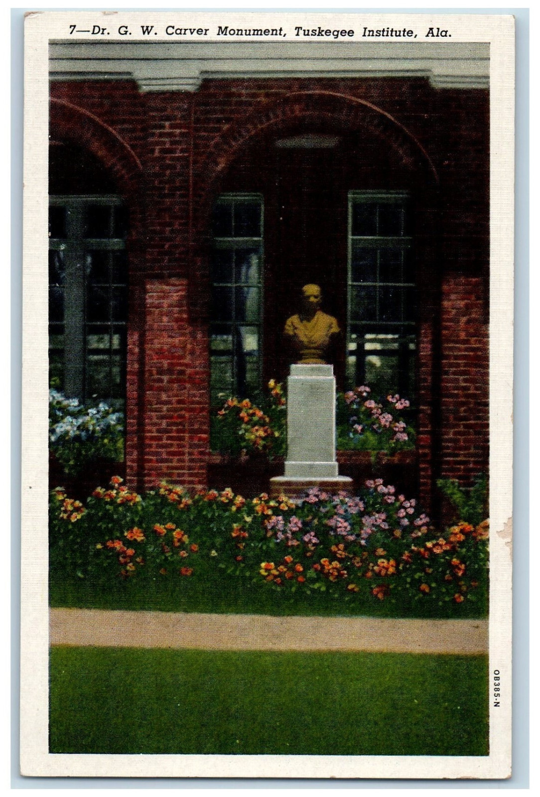 c1930's Dr. G.W. Carver Monument Tuskegee Institute Alabama AL Postcard