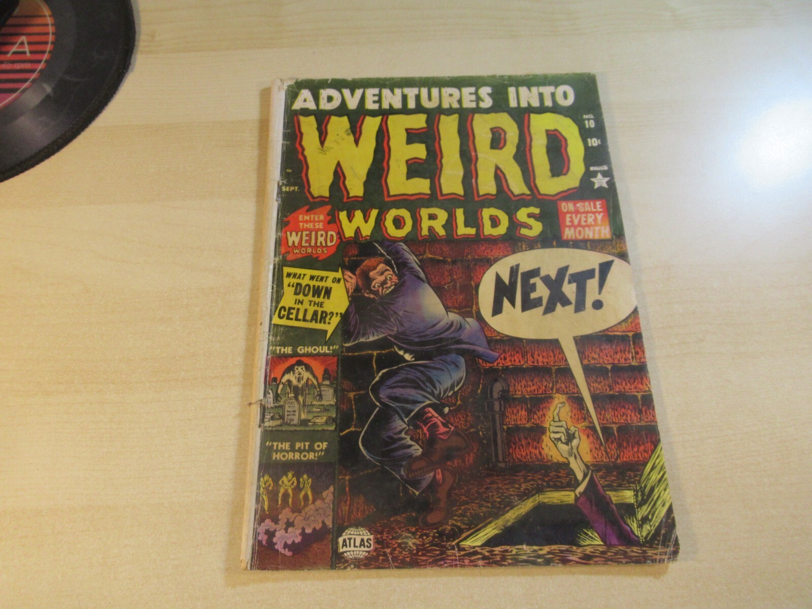 ADVENTURES INTO WEIRD WORLDS #10 ATLAS INCOMPLETE GREAT GOLDEN AGE HORROR ART