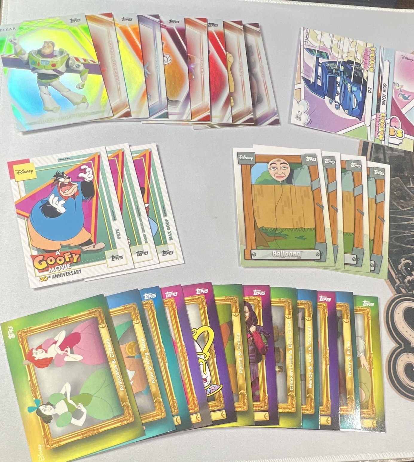 Topps Disney Pixar Miscellaneous Card Lot Parallels/ Inserts