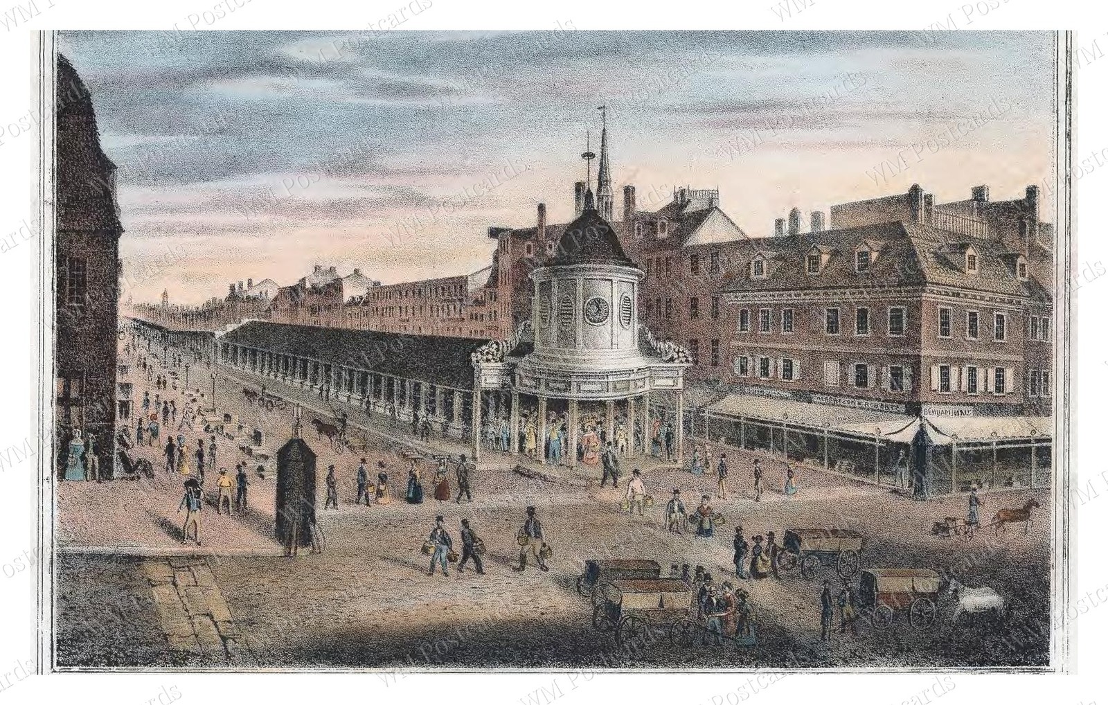 Philadelphia Pennsylvania 1840 Market Street New Jersey Market Standard Postcard