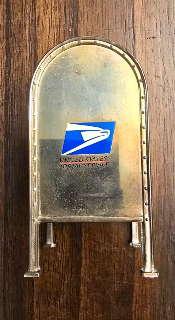 Vintage Godinger Silver Mailbox Stamp Dispenser USPS Licensed.
