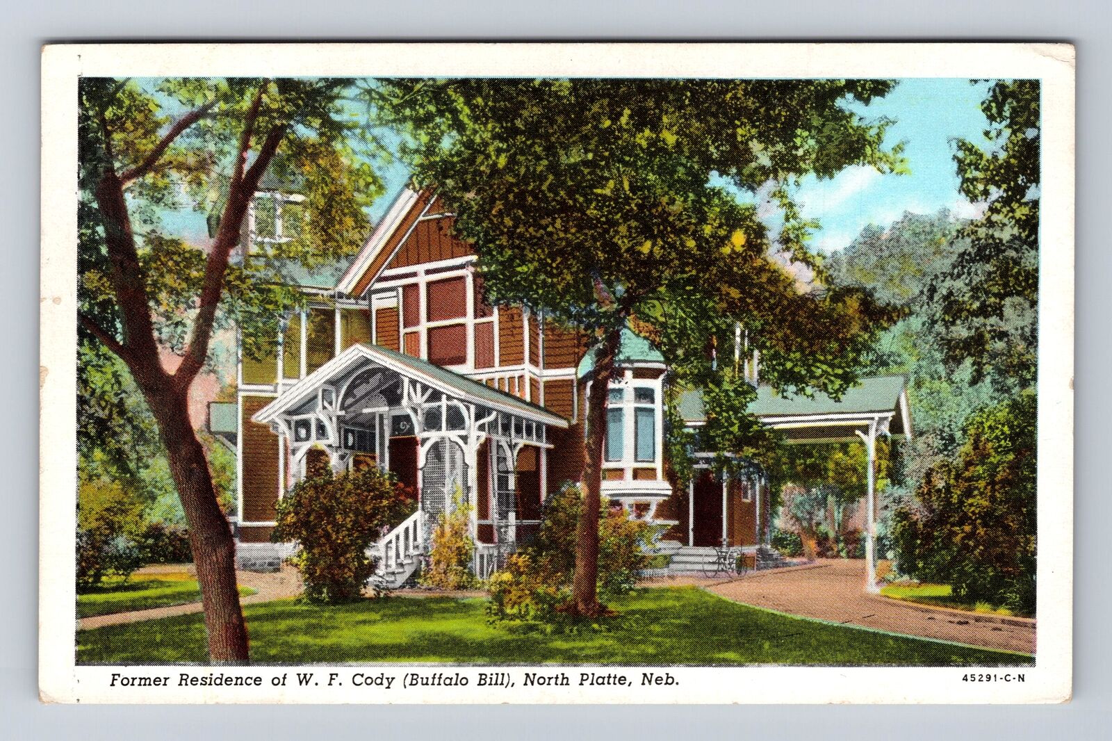 North Platte NE-Nebraska Home Of Colonel W F Cody Buffalo Bill Vintage Postcard