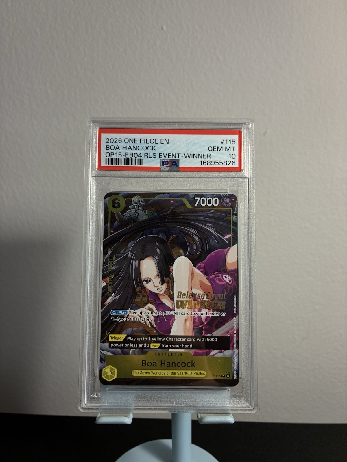 One Piece Boa Hancock P-115 PSA 10