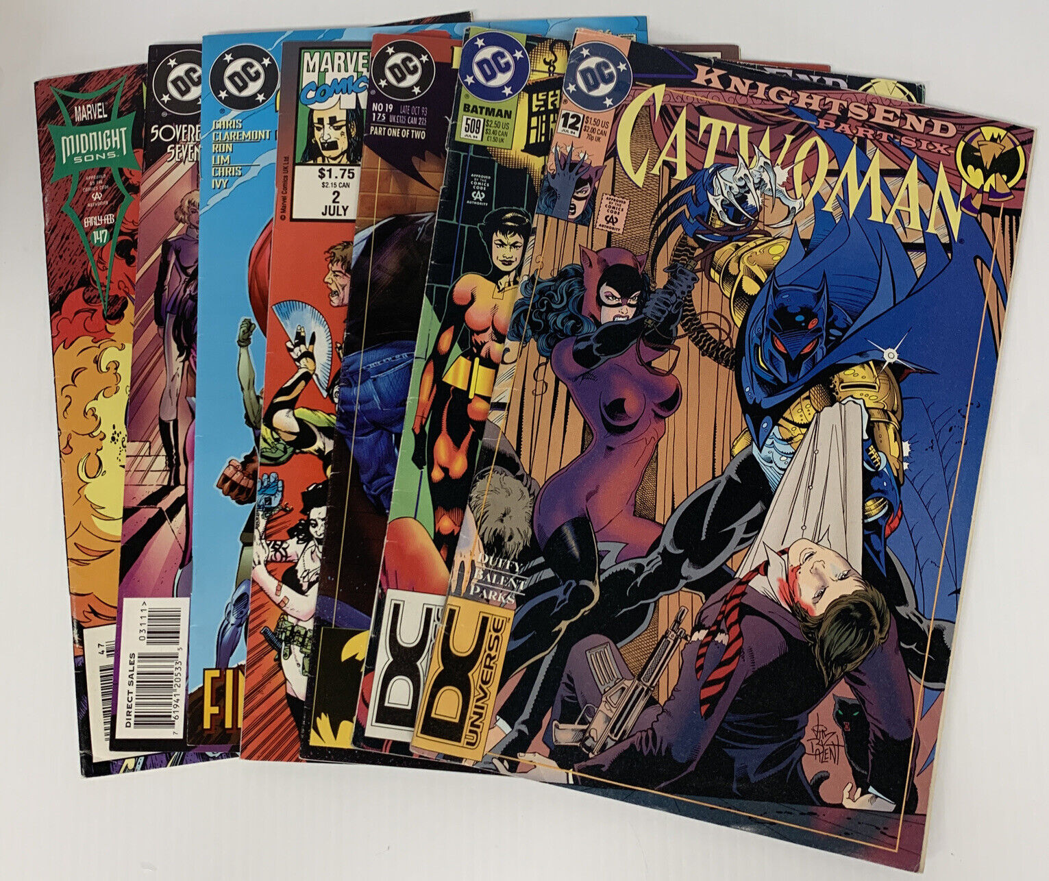 Vintage Marvel Comic - CatWoman, Batman, S7, & Warheads - 7pcs (92,93,94,98)