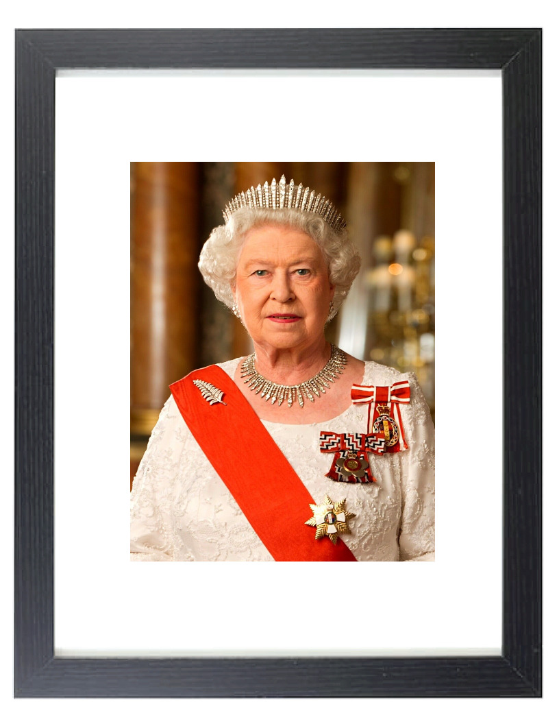 Her Royal Majesty Queen Elizabeth of England Matted & Framed Picture Photo