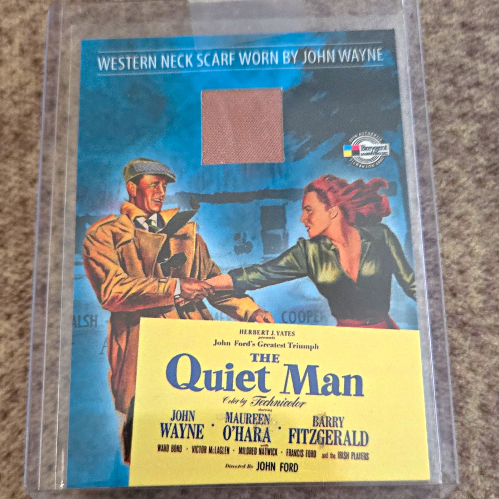 John Wayne Screen Worn Scarf Relic