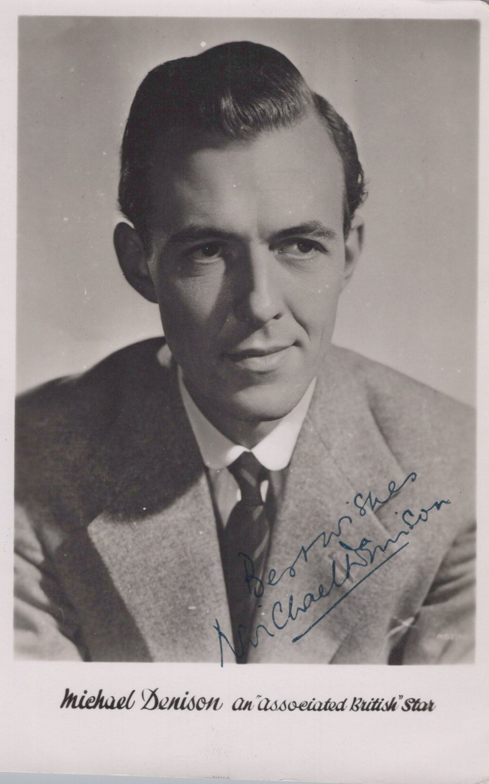 Michael Denison British Actor 1950s - Original Hand Signed Photo