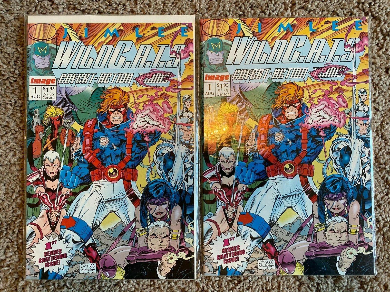 Wildc.a.t.s. #1 Lot of 2 ~ 1st Wildstorm Title 1st app of Wildcats, Jim Lee