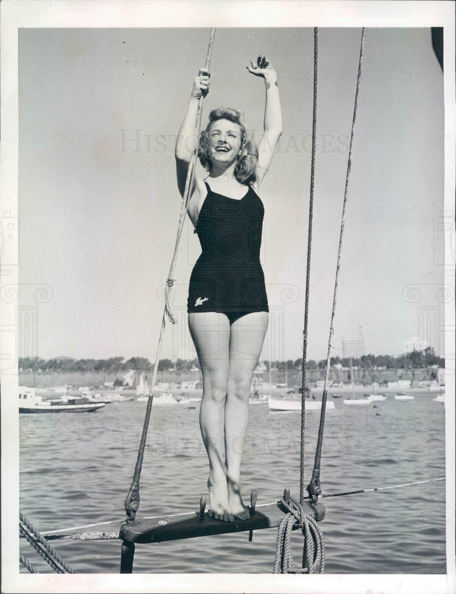1941 Press Photo Venice CA Ursula McGowan Miss 1942 Beauty Contestant