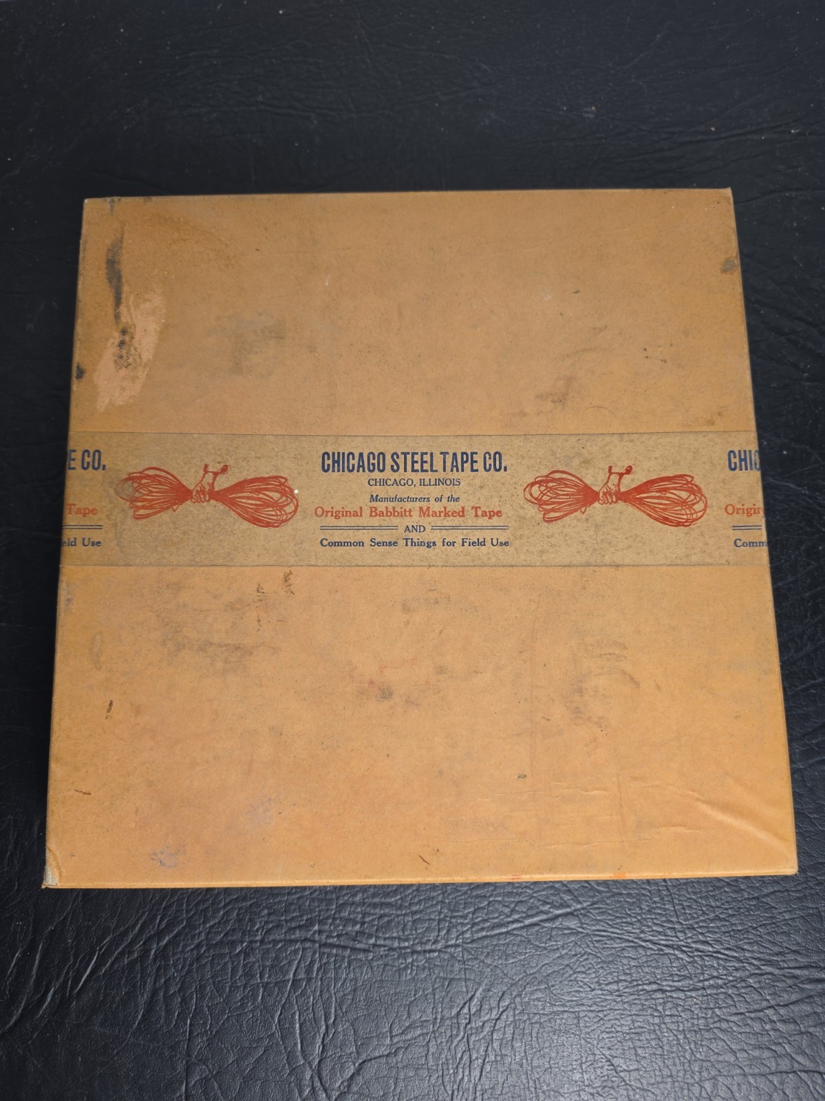 Vtg NoS Chicago Steel Tape Co 200ft Babbitt Sealed Surveyor No 102 Vtg NoS Chicago Steel Tape Co 200ft Babbitt Sealed Surveyor No 102