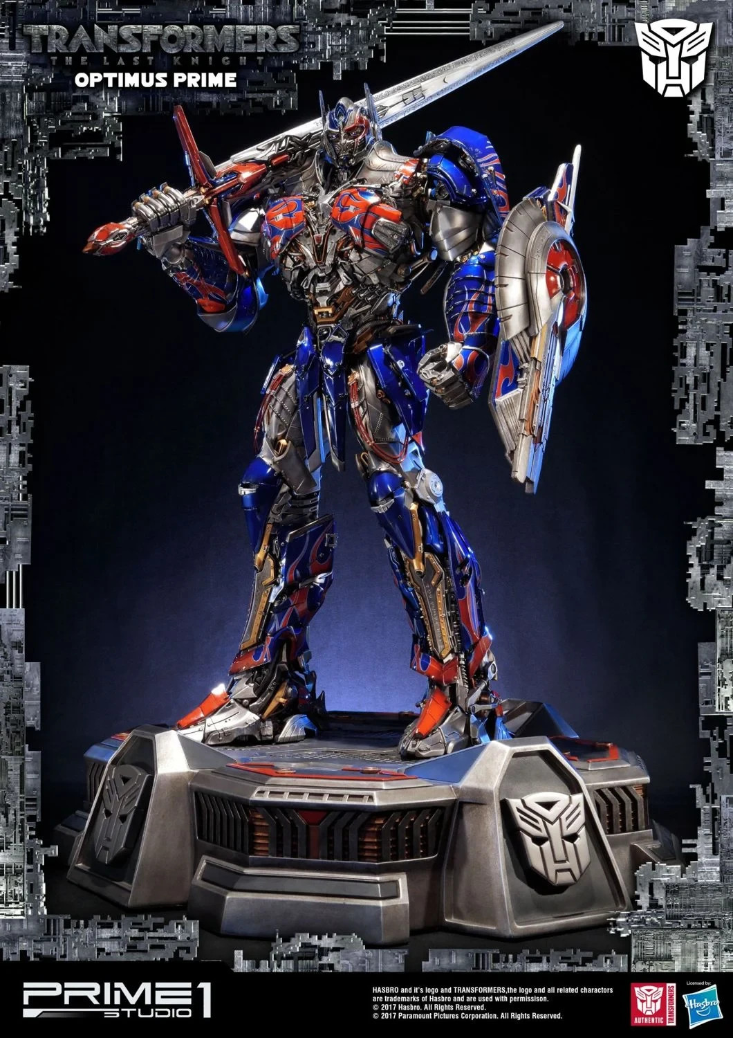 Prime 1 Studio Sideshow Optimus Prime Transformers The Last Knight MMTFM-16