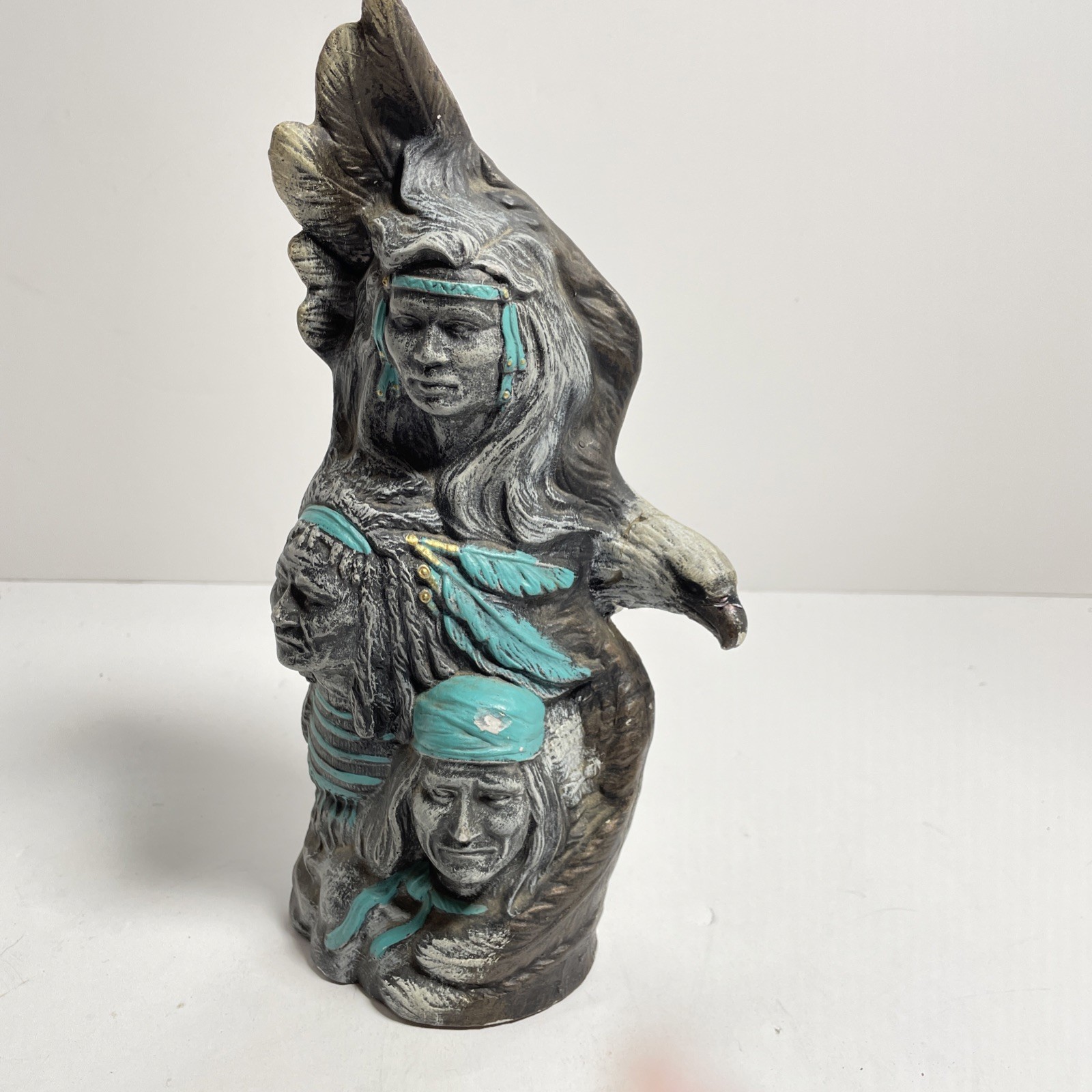 Vintage Native American Cheif Statue