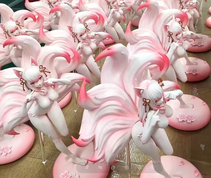 TXS Studio Furry Studio 1/6 Nine Tail Fox Resin Model Cosplay Fox Girl in stock TXS Studio Furry Studio 1/6 Nine Tail Fox Resin Model Cosplay Fox Girl in stock