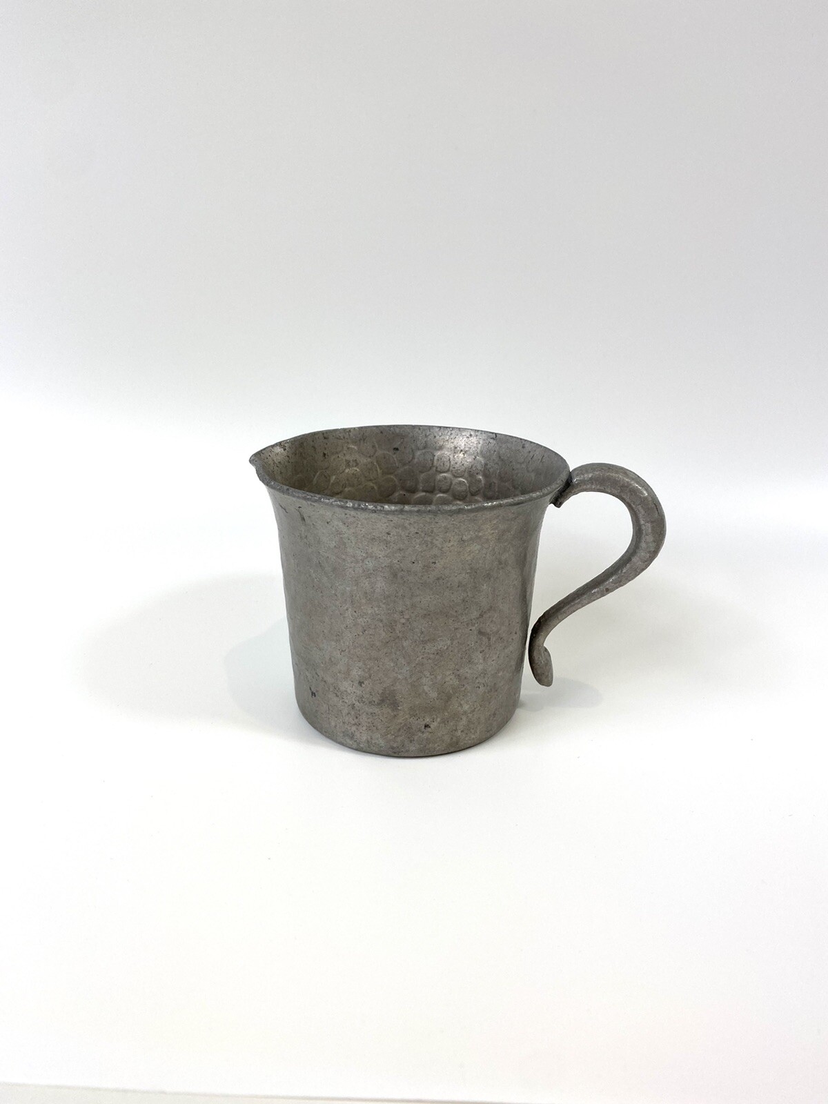 Vintage Canterbury Arts Medieval Renaissance  Hammered Aluminum Creamer Cup