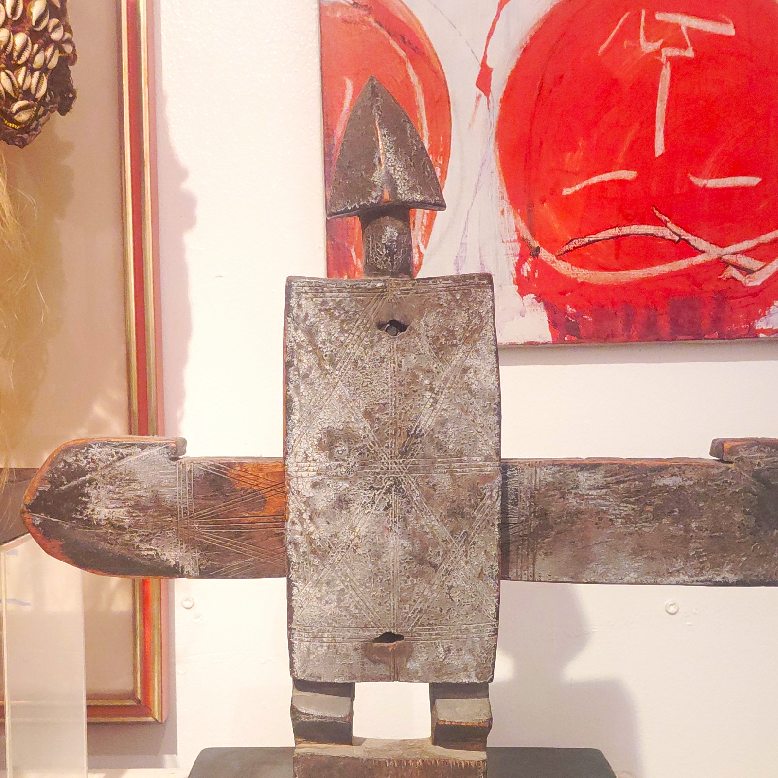 African Hand-Carved Dogon Doorlock