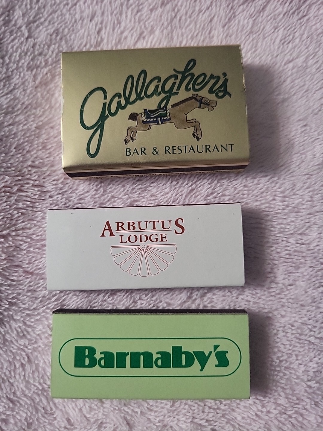 VTG Gallagher’s Bar Jack London Oakland Square, Arbutus & Barnaby\'s Matchbox Set