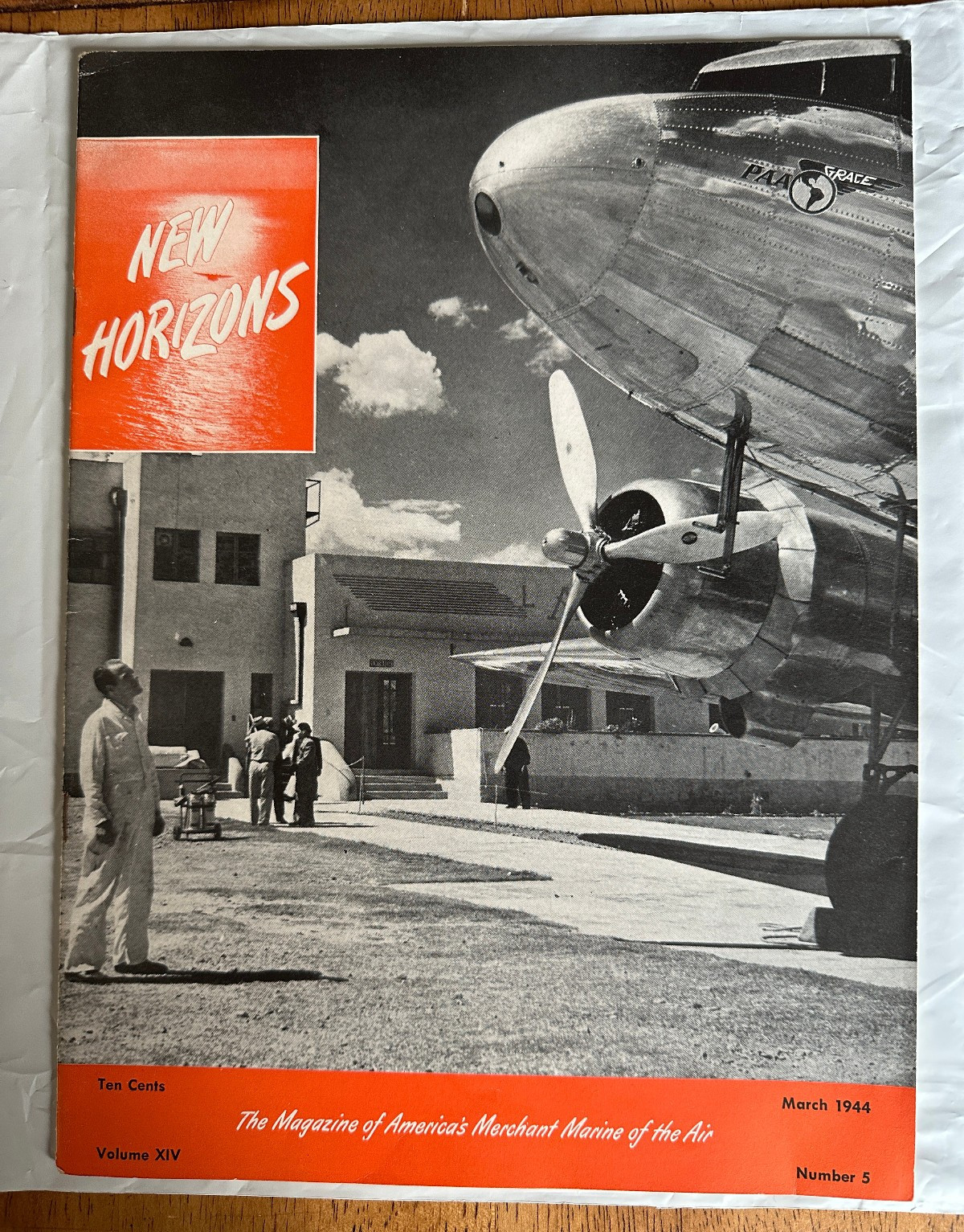 1944 Pan American Airways Employee Magazine WWII Photos Names SS EDWIN C MUSICK