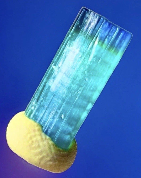 Wow Must Have Blue Cap Tourmaline Crystal Natural Raw Specimen Untreated Gift