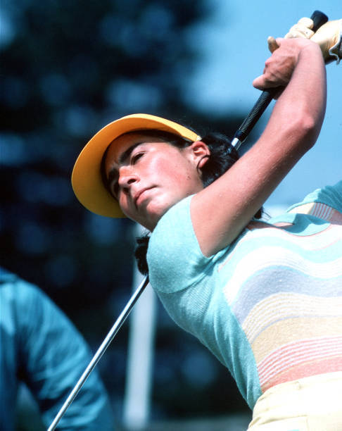 Golf 1975 Amy Alcott of the USA playing a shot Historic Old Photo