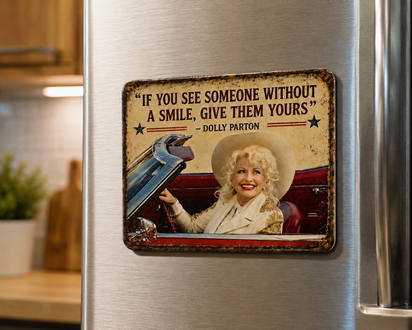 Dolly Parton Retro Funny Fridge Sarcastic Magnet Vintage Kitchen Humor Gift Idea