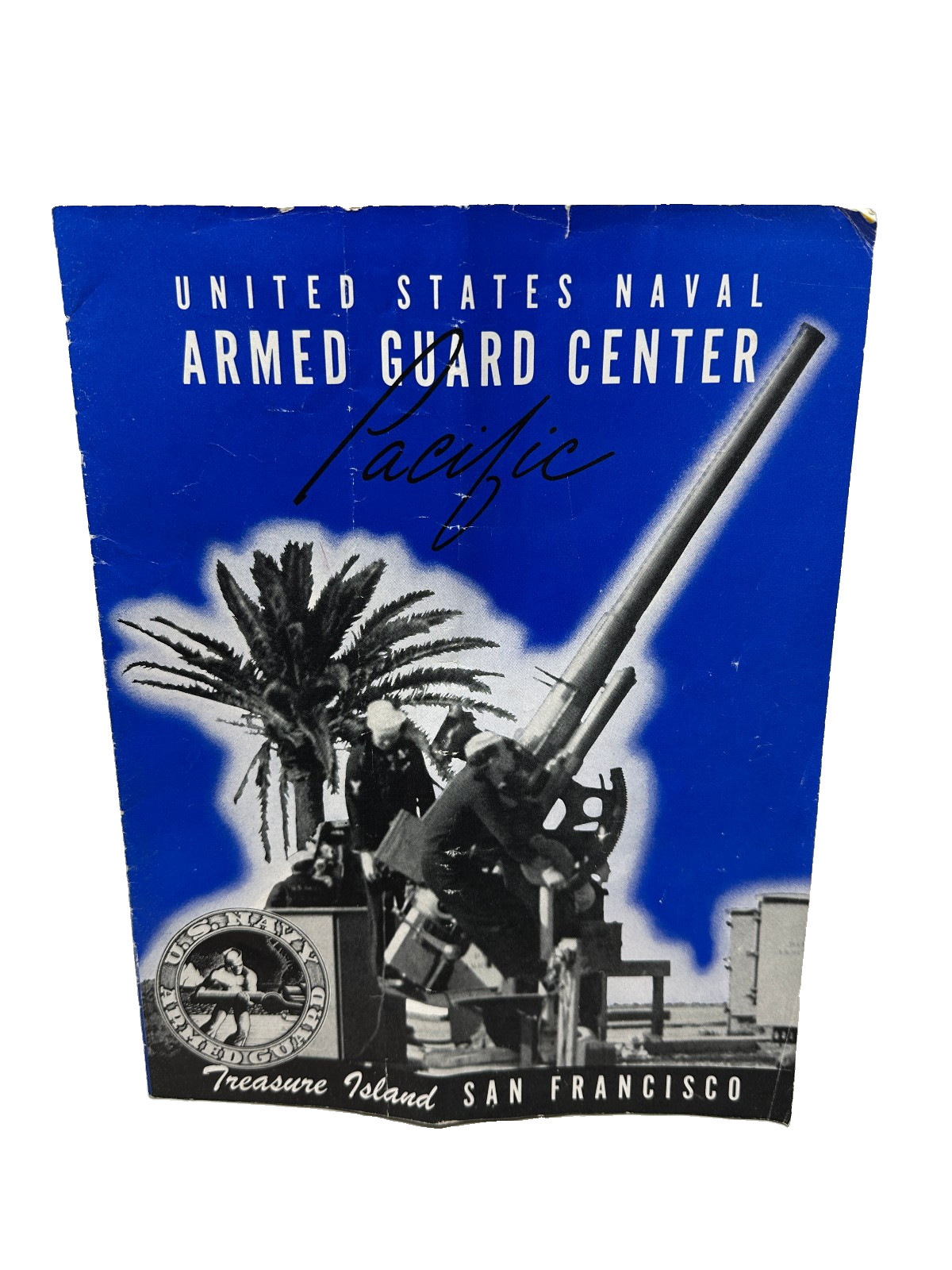 1944 WWII US Navy Armed Guard Center Pacific Treasure Island SF Booklet