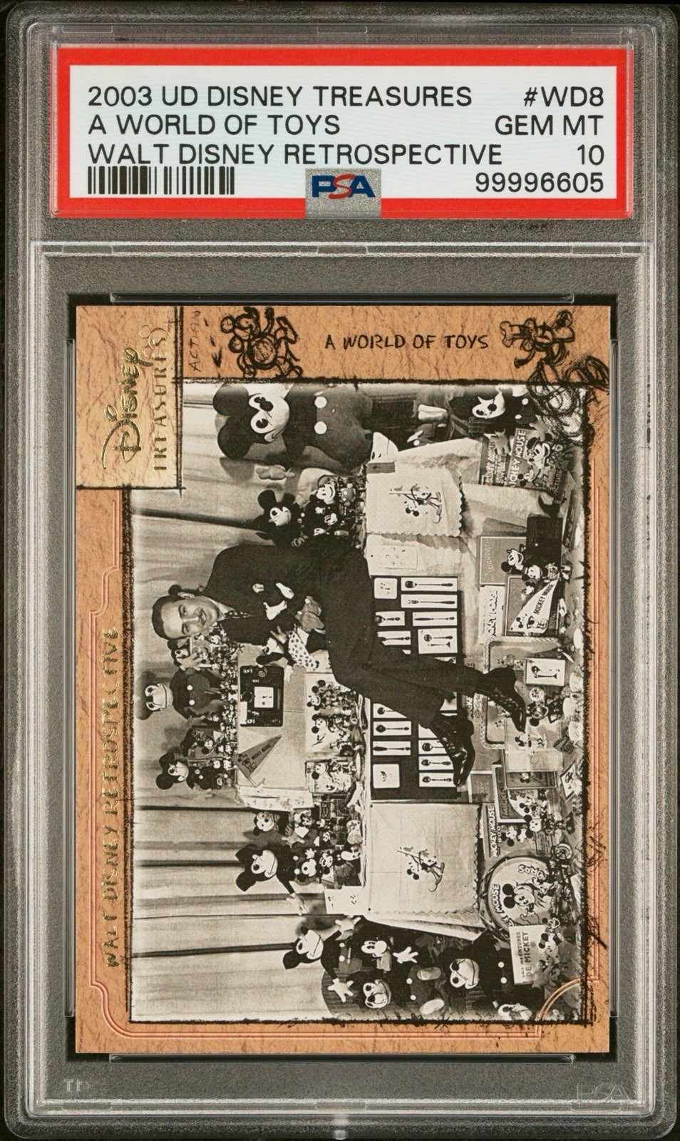 2003 Upper Deck Disney Treasures Walt Disney Retrospective PSA 10 Gem Mint POP 2