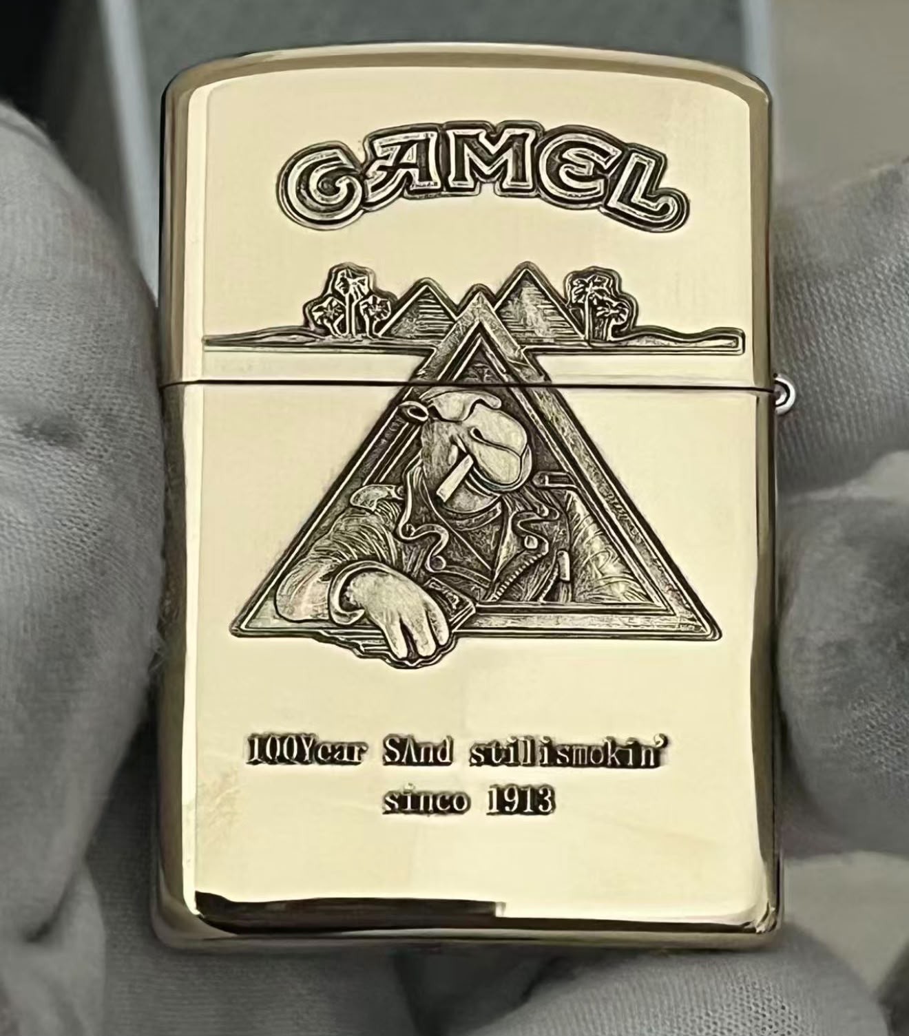 Zippo Lighter Camel Cinema Gold Windproof New Zippo Lighter Camel Cinema Gold Windproof New