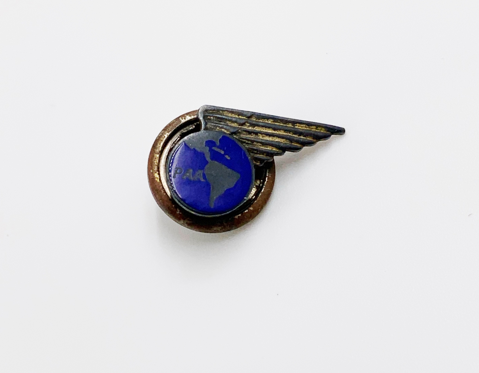 Ca 1930's sterling silver Pan Am Airlines 5 year service pin
