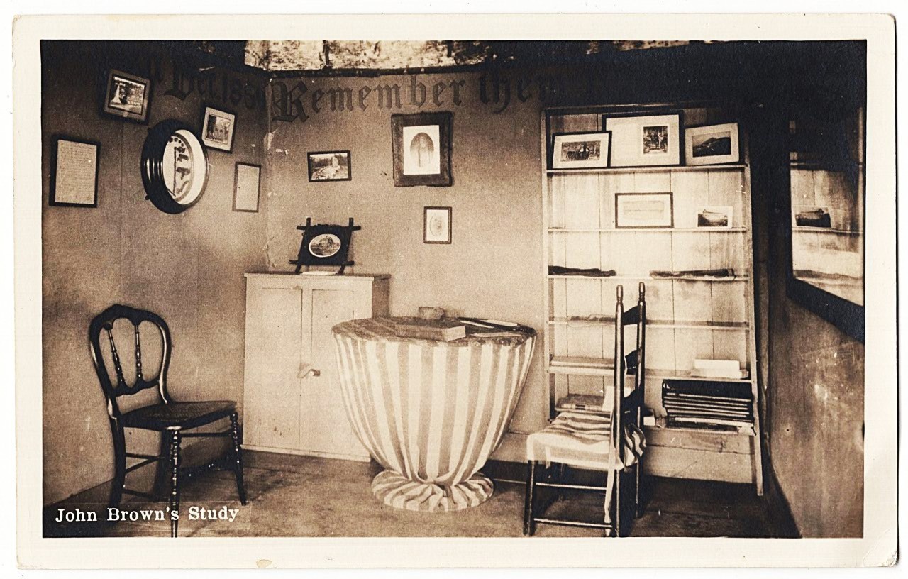 real photo John Brown\'s Study antique Photo Park Canton NY postcard RPPC