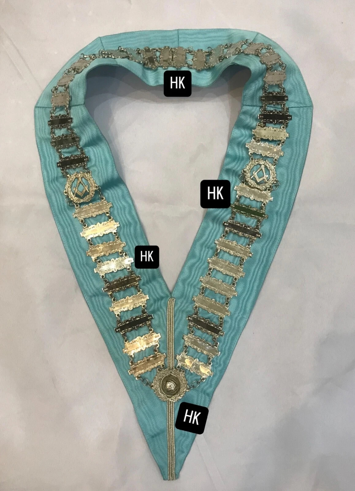 MASONIC REGALIA CRAFT WORSHIPFUL MASTER HIGH QUALITY CHAIN COLLAR
