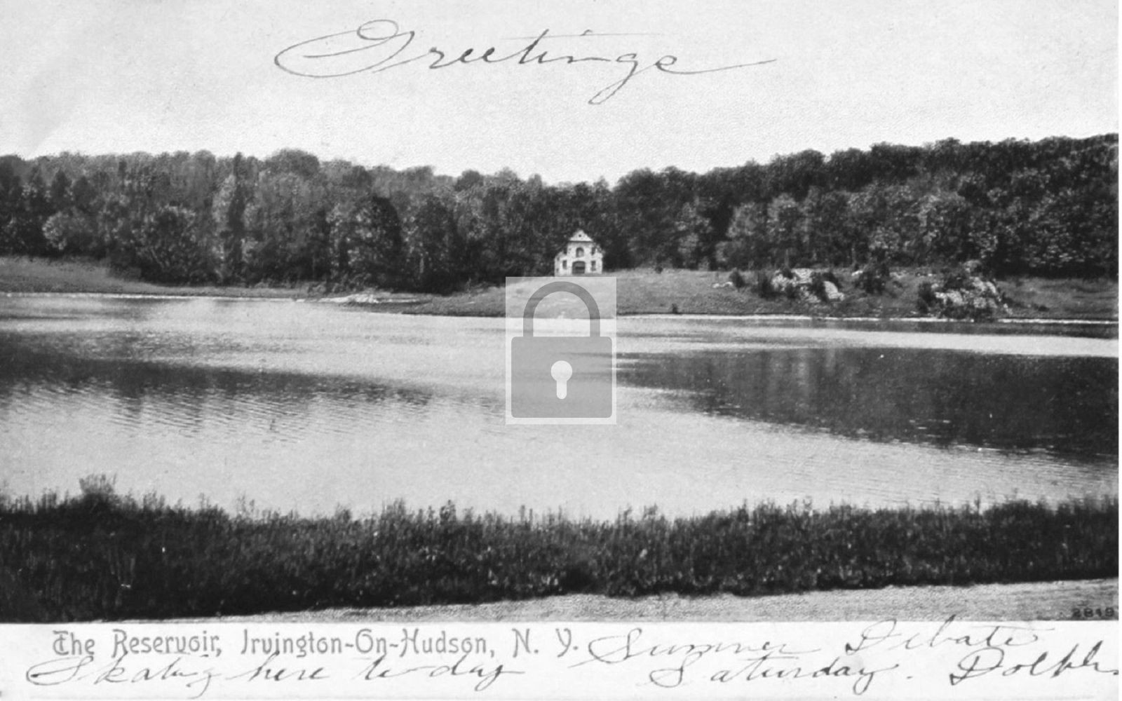 1908 Reservoir Irvington-On-Hudson New York NY - Reprint