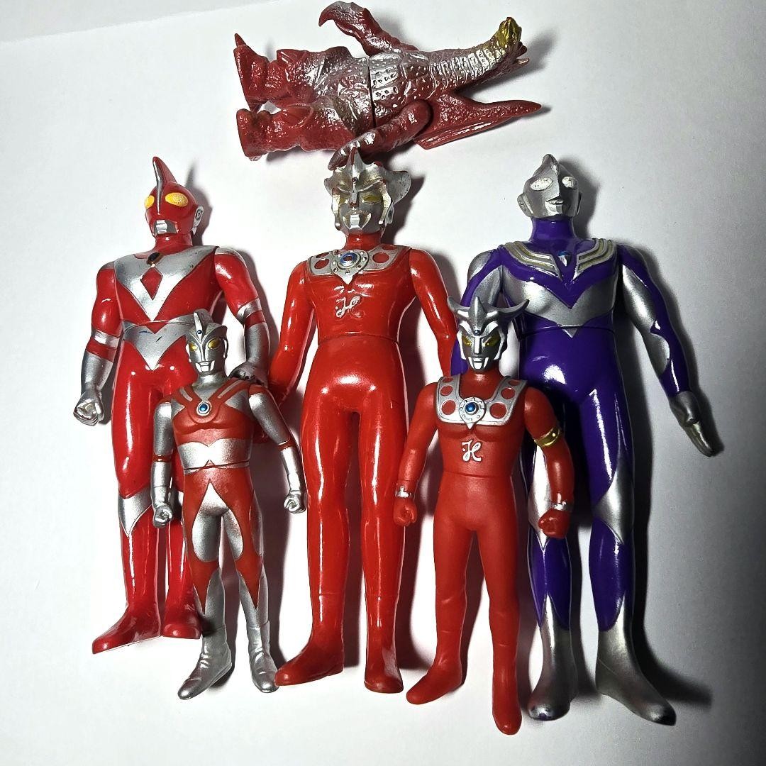 Ultraman Sofubi Six Figure Set Vintage Original 6 Figures Collectible