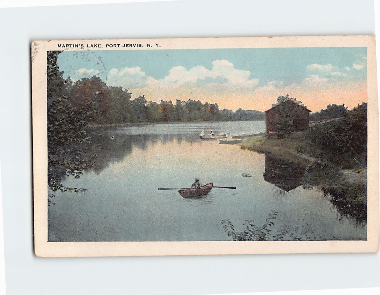 Postcard Martin\'s Lake Port Jervis New York USA