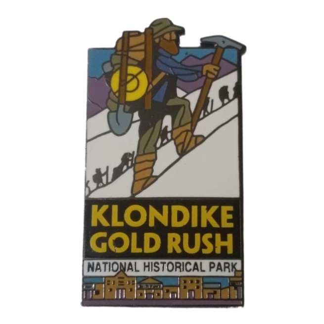 Klondike Gold Rush National Historical Park Climbers Scenic Travel Souvenir Pin