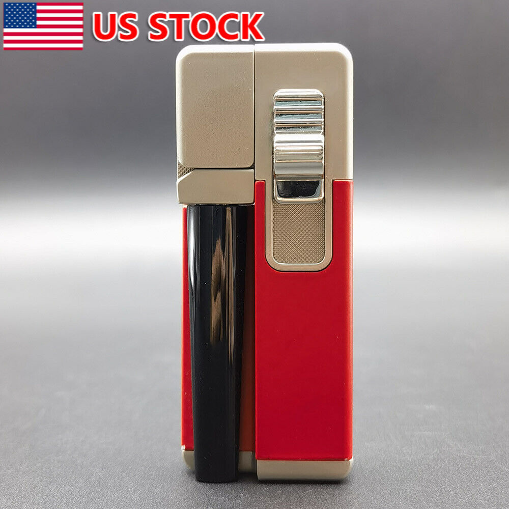 Foldable 2 IN 1 Lighter Pipe with Lid Folding Smoking Pipe w/ Free Screen New