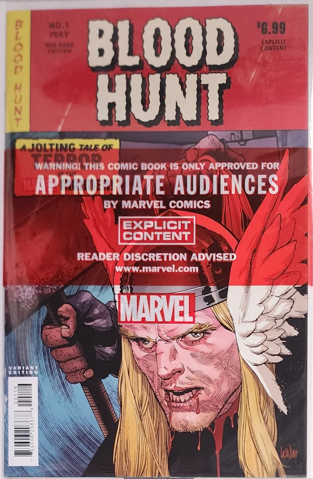 Blood Hunt (Red Band) #1 1:25 Leinil Francis Yu Bloody Homage Variant Sealed NM