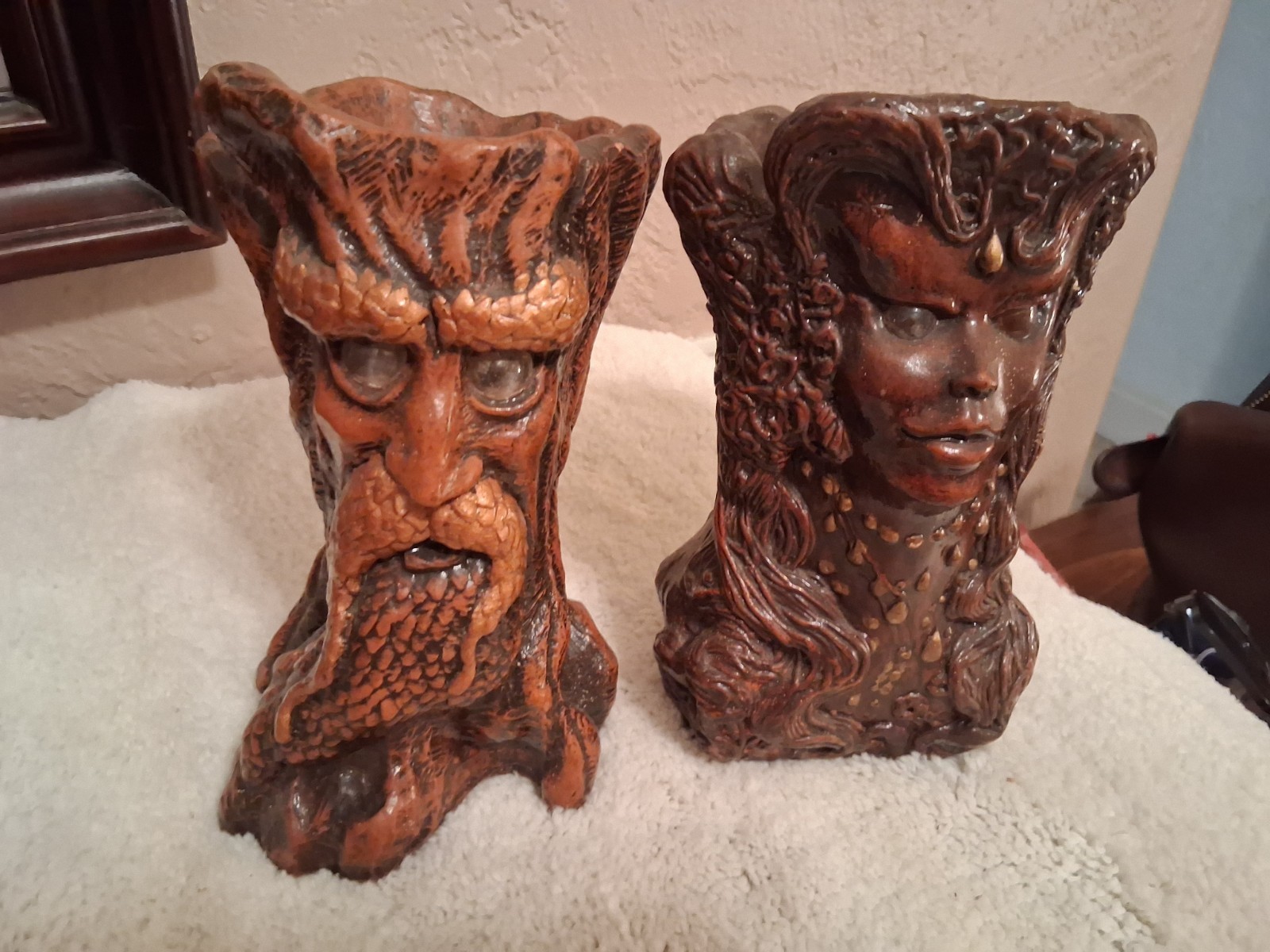 Set of Vintage Jason Christoble Matchless Grove Wizards Sculpture Candle Holders Set of Vintage Jason Christoble Matchless Grove Wizards Sculpture Candle Holders