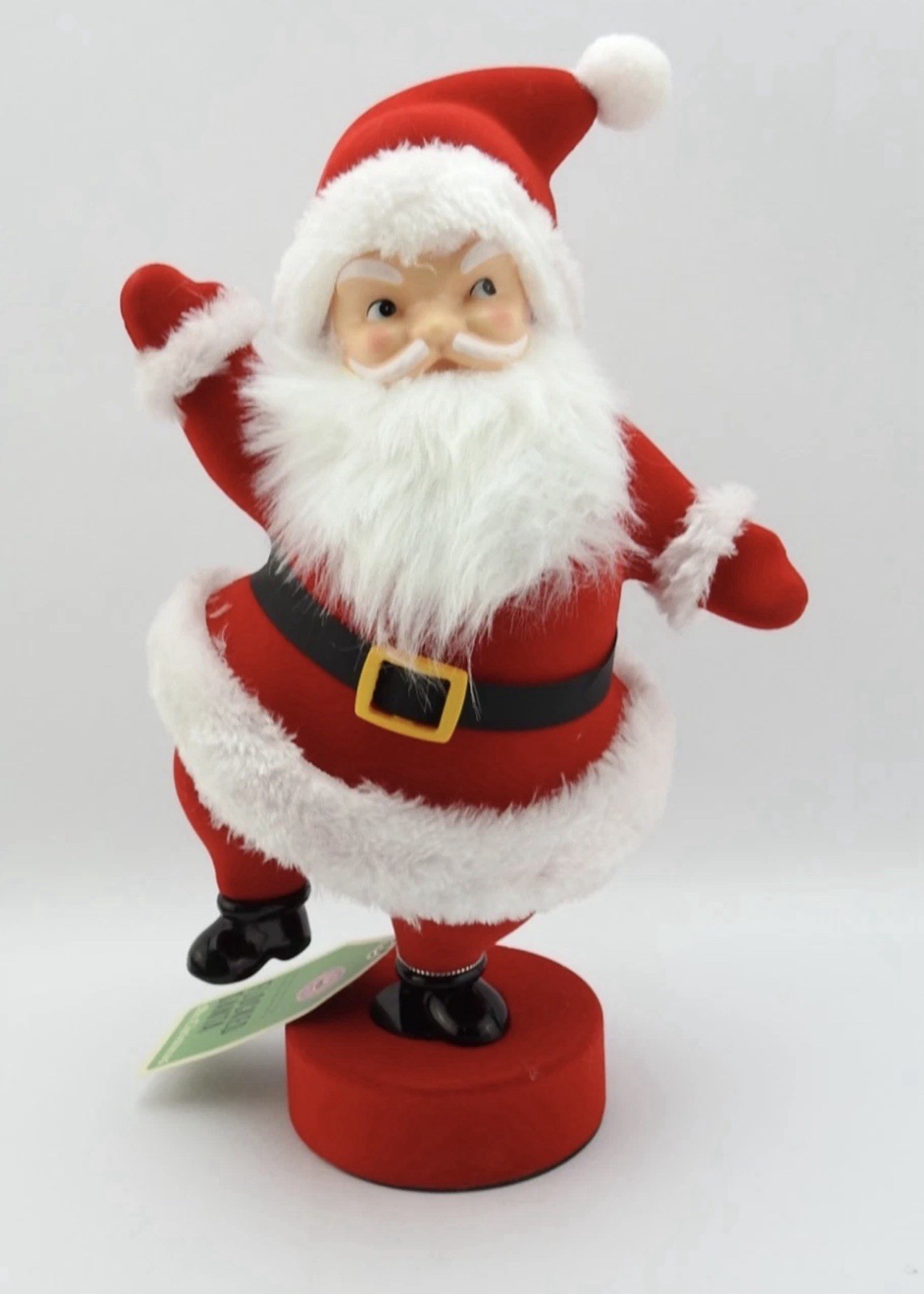 Mr. Christmas Retro Style Flocked Santa Claus Christmas Figurine NEW HTF 12” Mr. Christmas Retro Style Flocked Santa Claus Christmas Figurine NEW HTF 12”