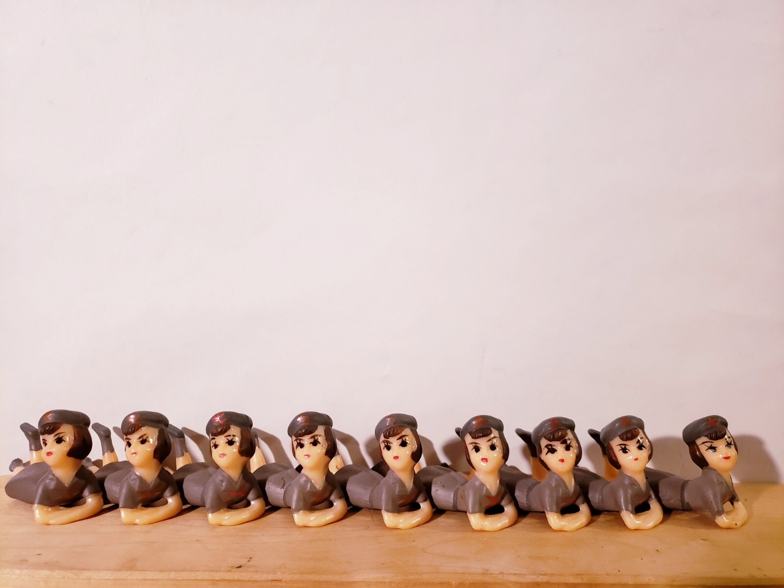 Girl scout brownie cake topper vintage 1950s wilton figures lot of 9 Girl scout brownie cake topper vintage 1950s wilton figures lot of 9