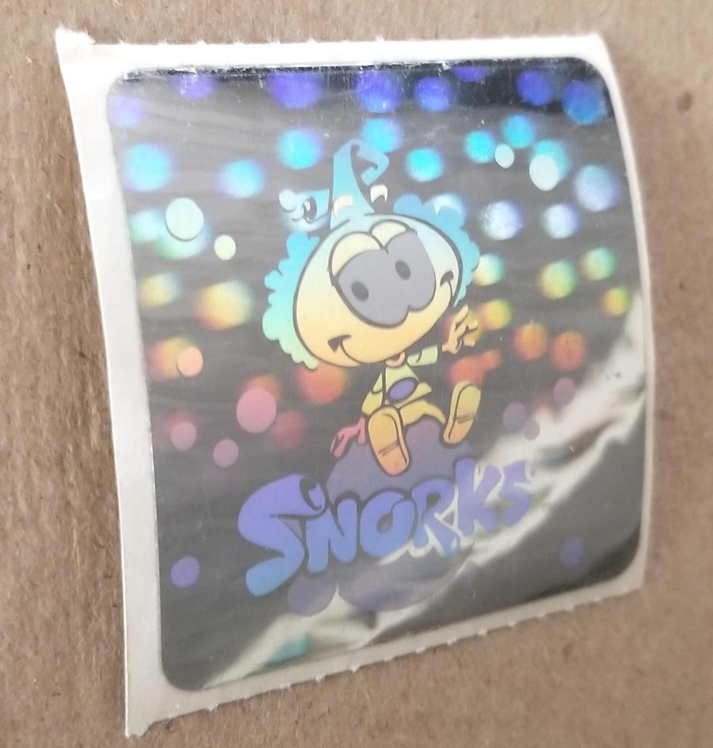Tooter Shelby Snorks Sticker Vintage 80s fr 1984 stickers roll Snork holographic
