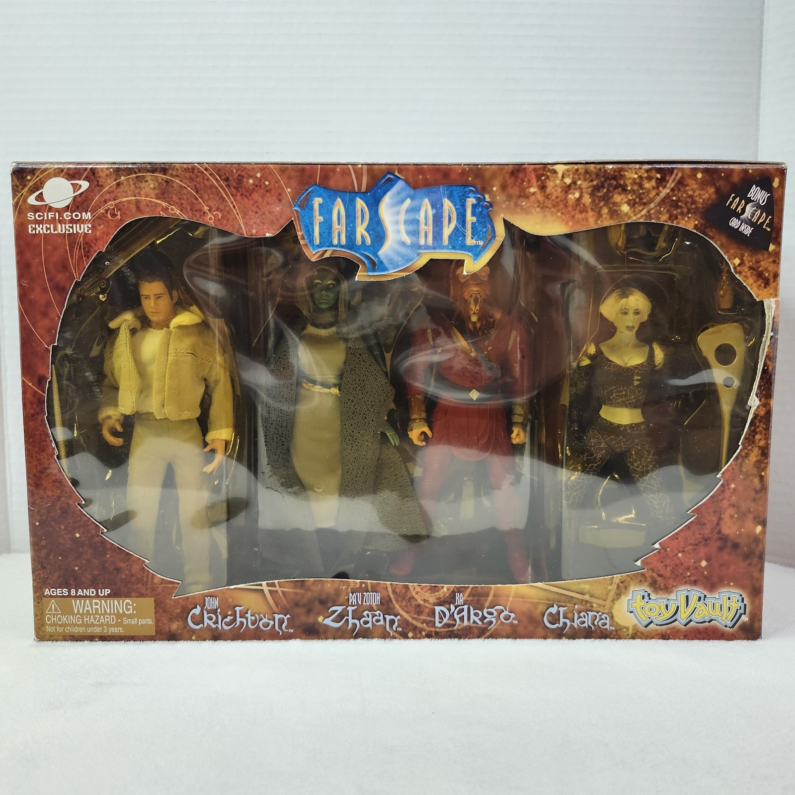 Farscape 4 Figure Set NOS 2000 Toy Vault John Crichton Sci-Fi Action Figures New Farscape 4 Figure Set NOS 2000 Toy Vault John Crichton Sci-Fi Action Figures New