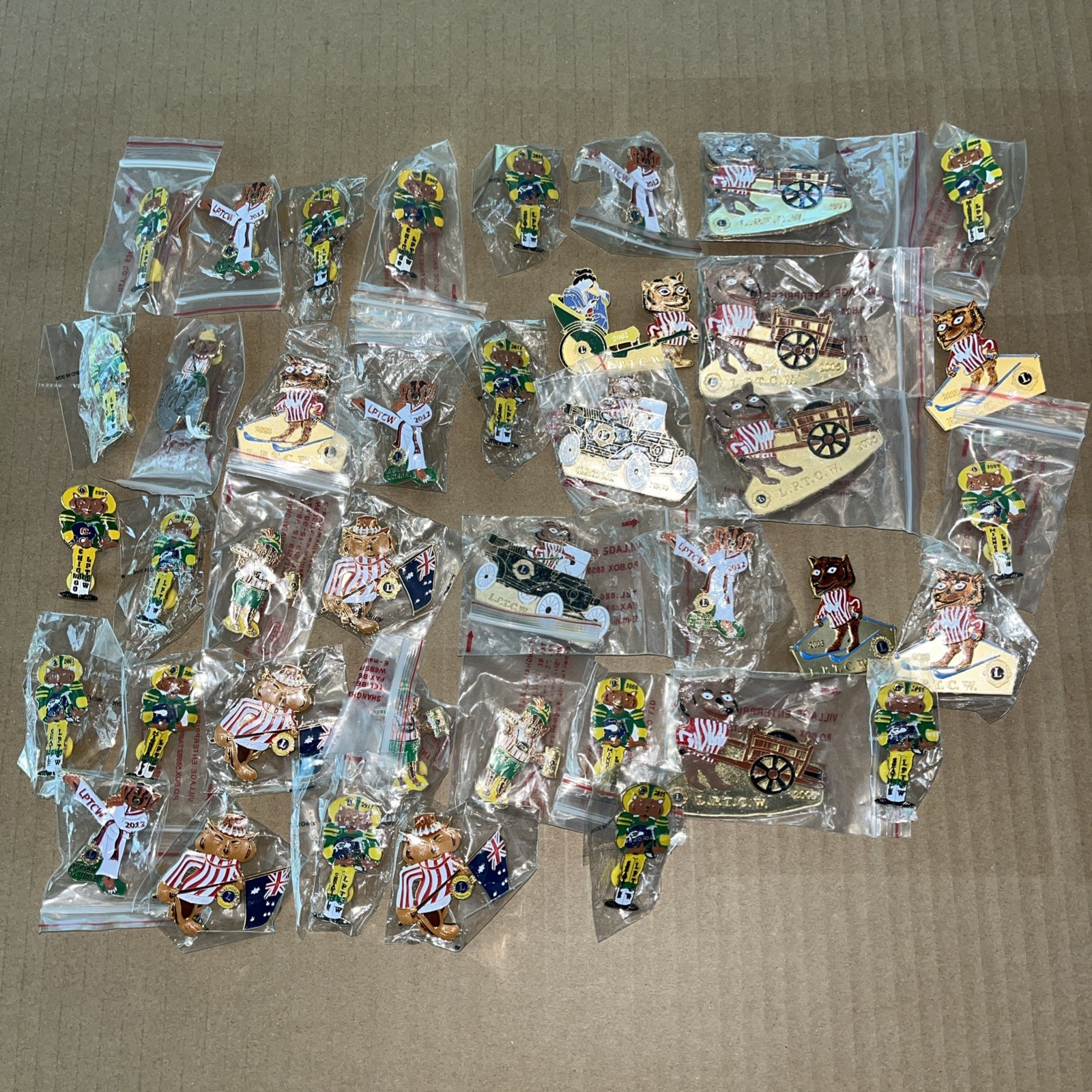 Lions Club Pins - LPTCW 40 Pins Wisconsin- 2000’s - Many New And Duplicates