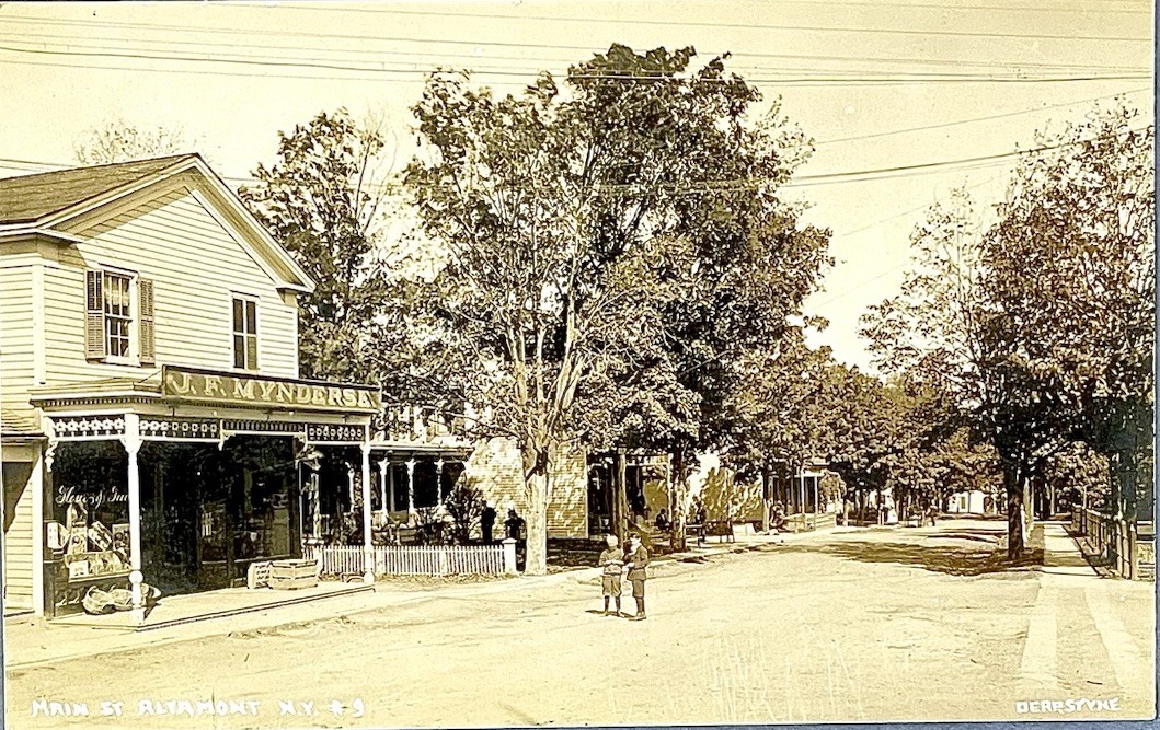 Altamont NY RPPC Antique Early 1900s Albany County Main Street Postcard