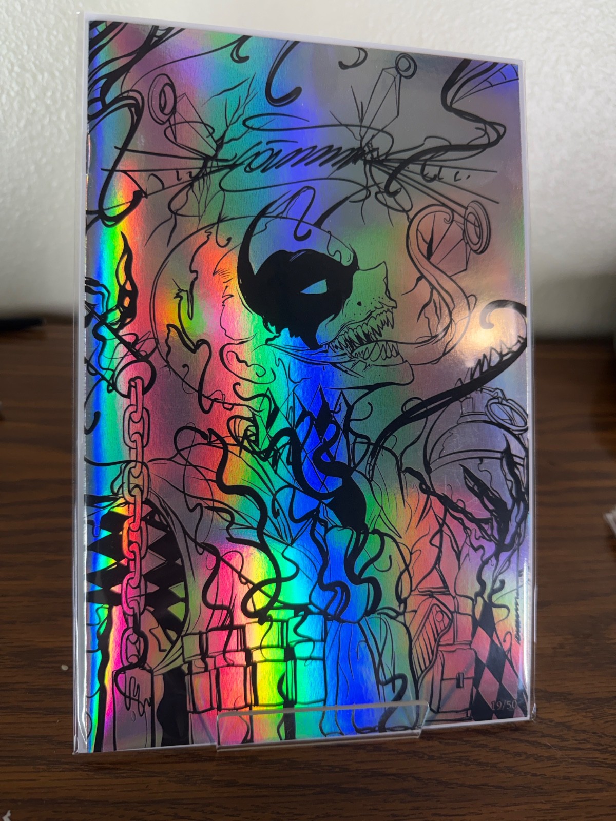 Gorkem Demir Rainbow Foil Venomized #19/50 Signed w COA 