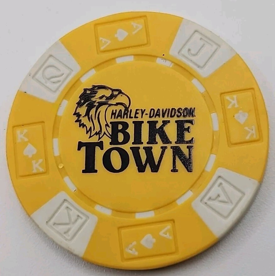 HARLEY DAVIDSON BIKETOWN OF YOUNGSTOWN, OHIO DEALERSHIP POKER CHIP NEW