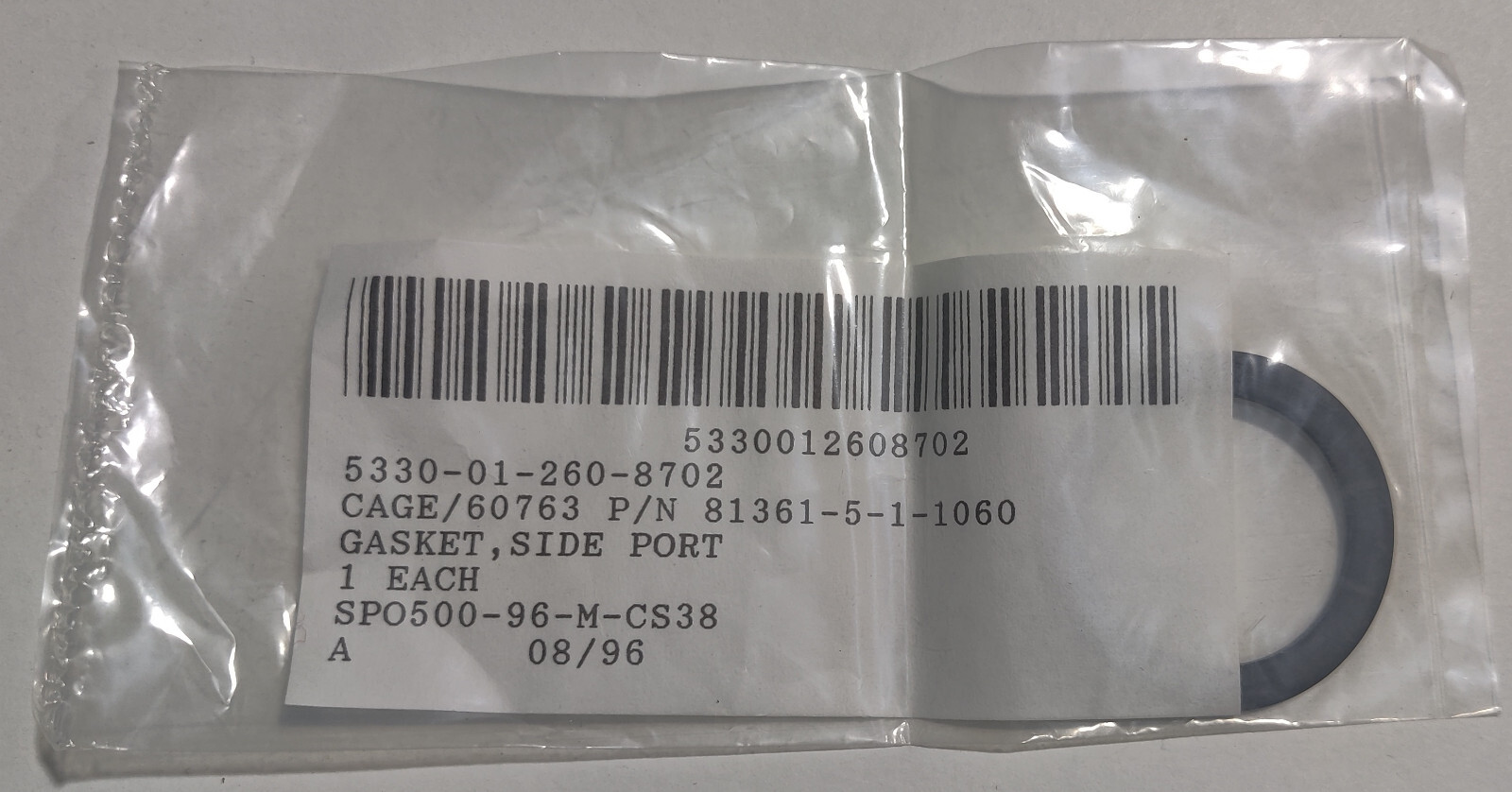 USGI M40 Gas Mask New Replacement Parts - Gasket Side Port - 5330-01-260-8702 USGI M40 Gas Mask New Replacement Parts - Gasket Side Port - 5330-01-260-8702