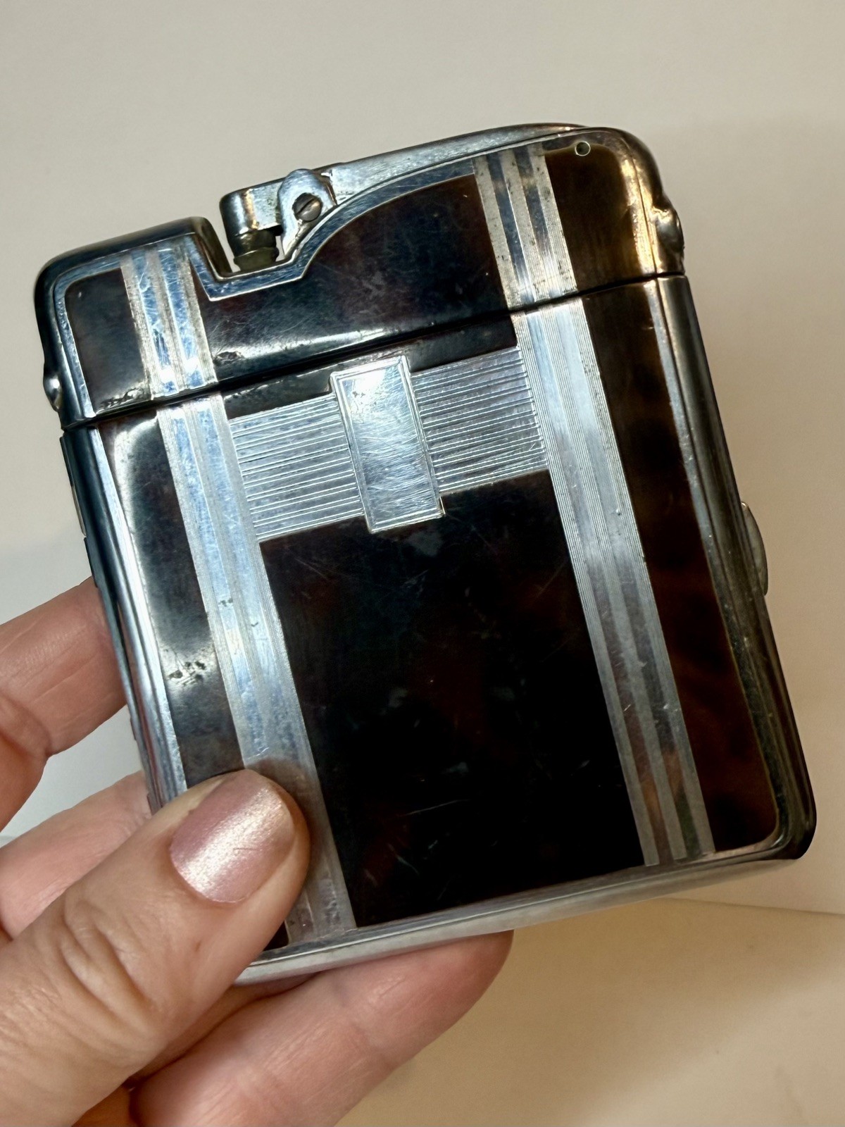Vintage Ronson 1937 Ten A Case Cigarette Case Lighter Dureum Art Deco Vintage Ronson 1937 Ten A Case Cigarette Case Lighter Dureum Art Deco