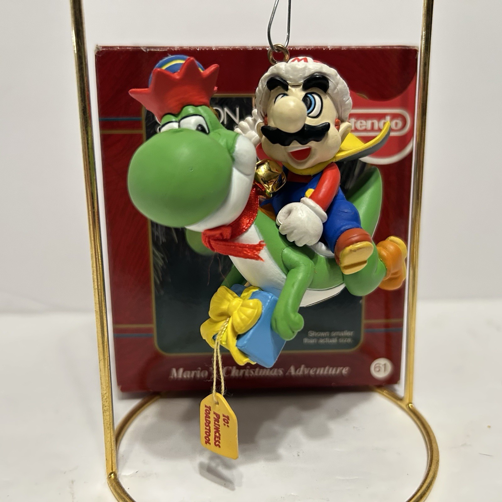 1998 Carlton Cards Mario\'s Christmas Adventure w/Yoshi Ornament Nintendo Rare 1998 Carlton Cards Mario\'s Christmas Adventure w/Yoshi Ornament Nintendo Rare