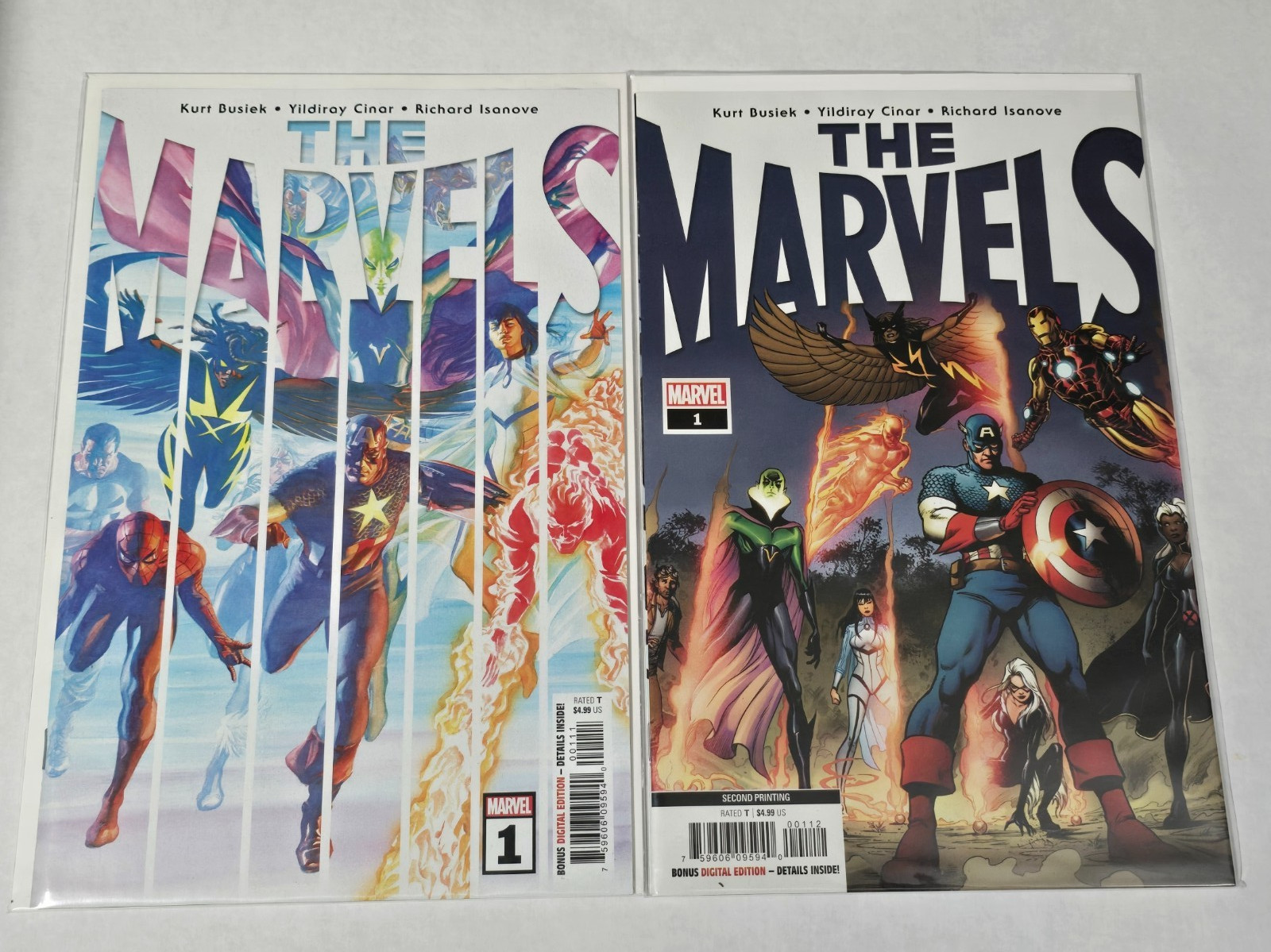 The Marvels #1A + #1I (2nd Print) Marvel Comics 2021